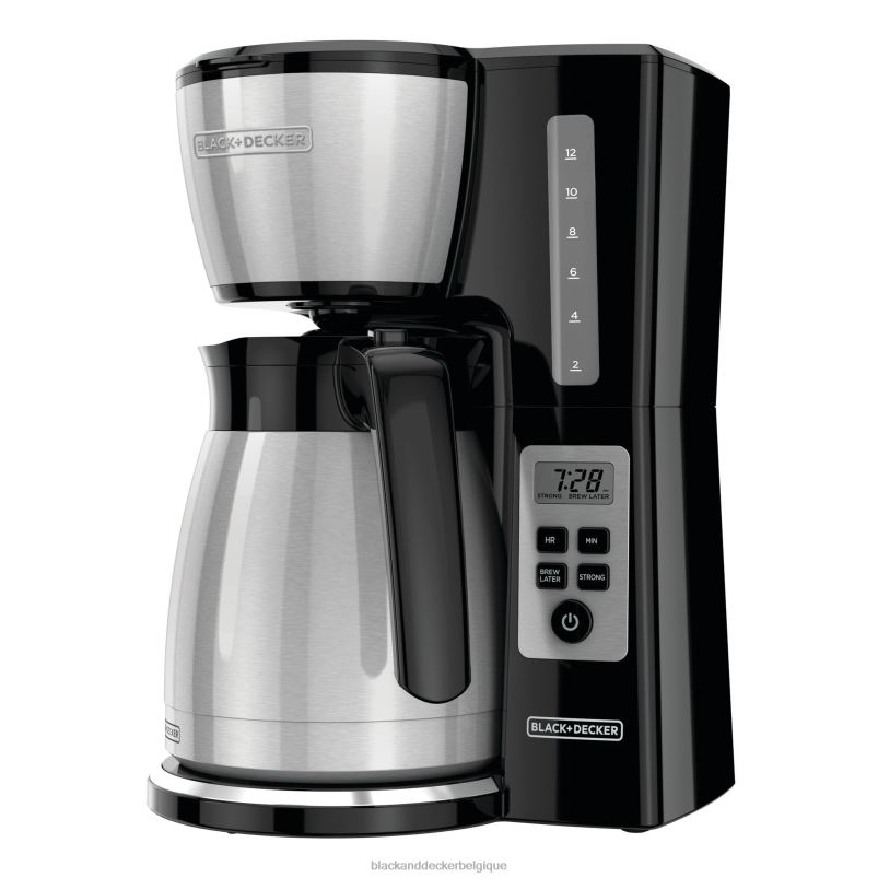 BLACK+DECKER X42D291Cafetière thermique programmable de 12 tasses cuisine