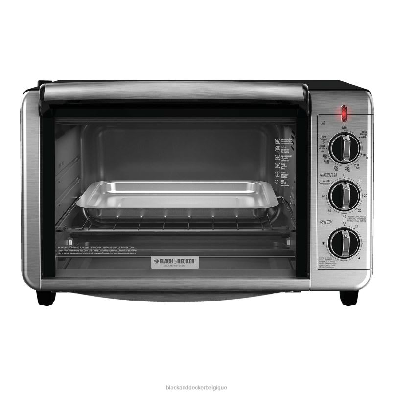 BLACK+DECKER X42D376Four grille-pain de comptoir à convection 6 tranches cuisine