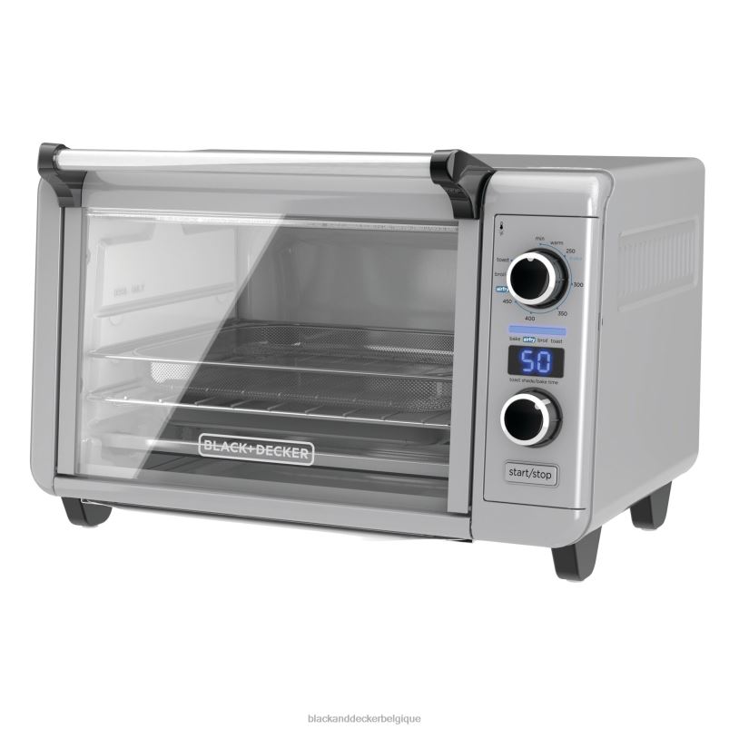 BLACK+DECKER X42D380Four de comptoir à convection numérique Crisp'n Bake Air Fry cuisine