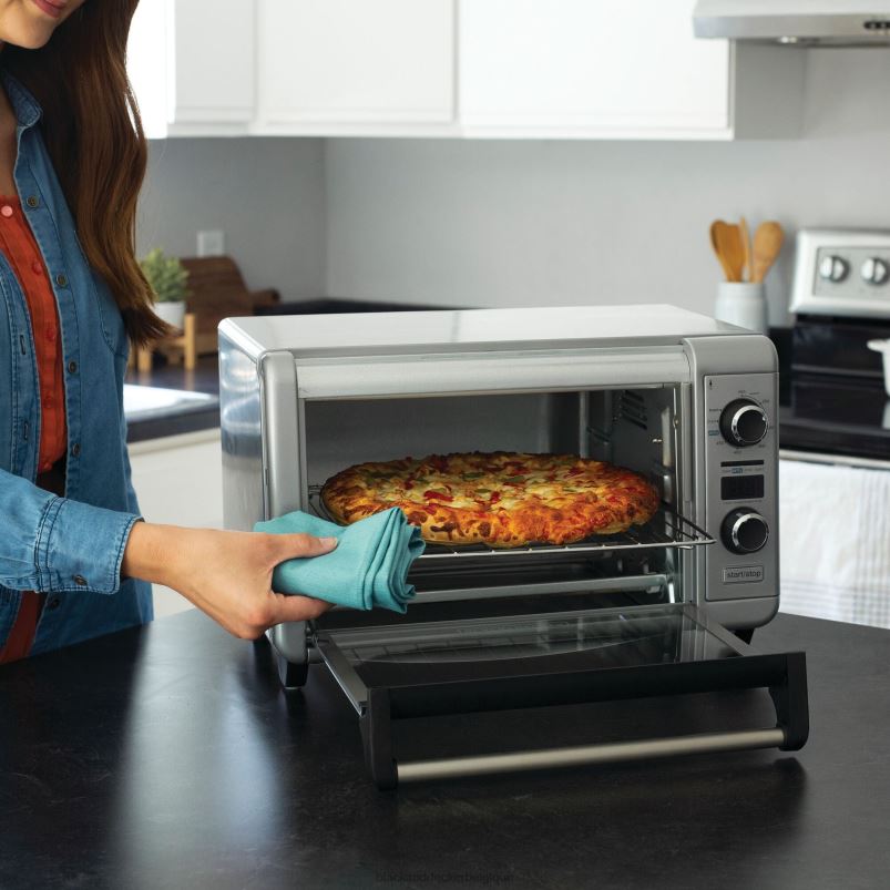BLACK+DECKER X42D380Four de comptoir à convection numérique Crisp'n Bake Air Fry cuisine