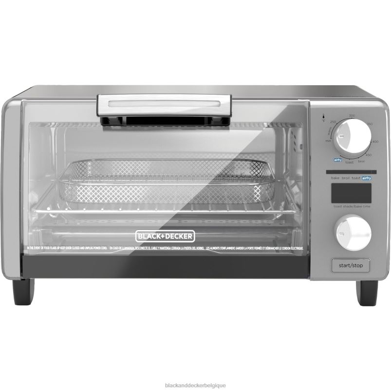BLACK+DECKER X42D381Four grille-pain numérique à 4 tranches Crisp'n Bake Air Fry cuisine