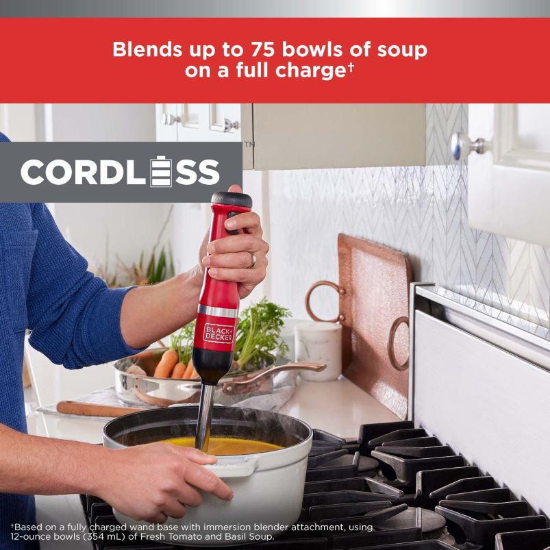 BLACK+DECKER X42D253kit mixeur de cuisine rouge cuisine