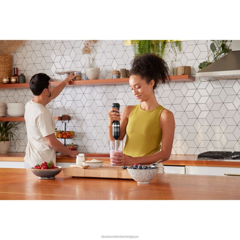 BLACK+DECKER X42D254Kit mixeur plongeant de cuisine noir cuisine