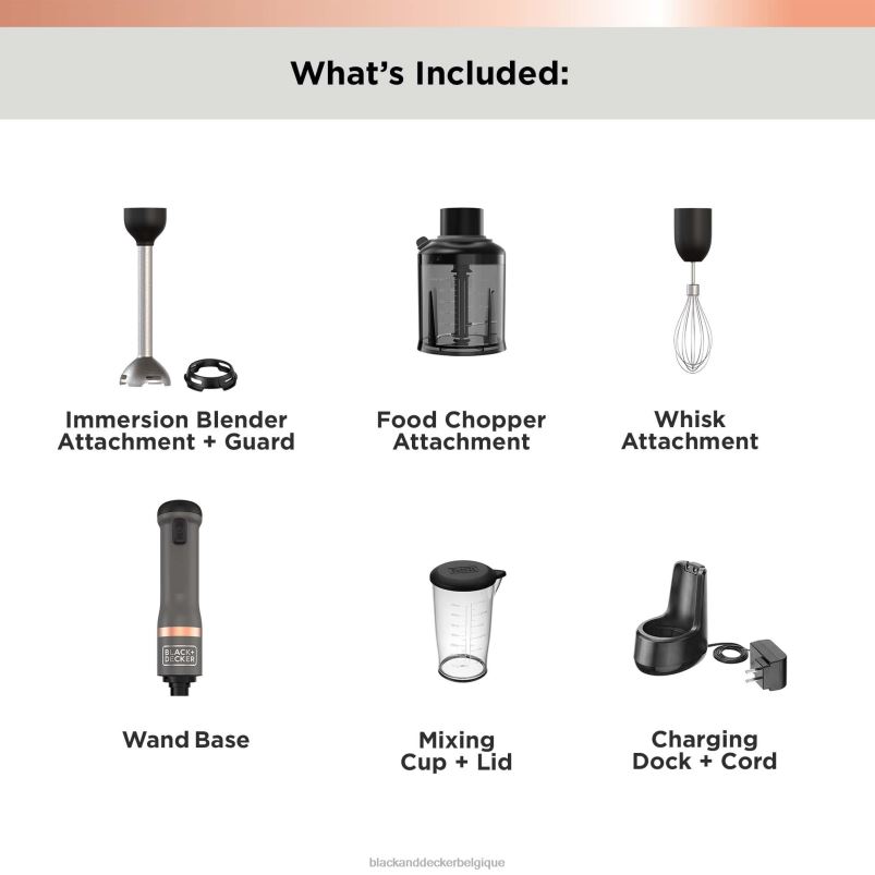 BLACK+DECKER X42D261kit baguette de cuisine 3 sans rangement gris cuisine