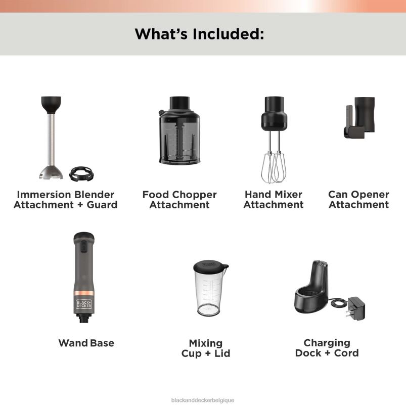 BLACK+DECKER X42D264baguette de cuisine 4 kit gris cuisine