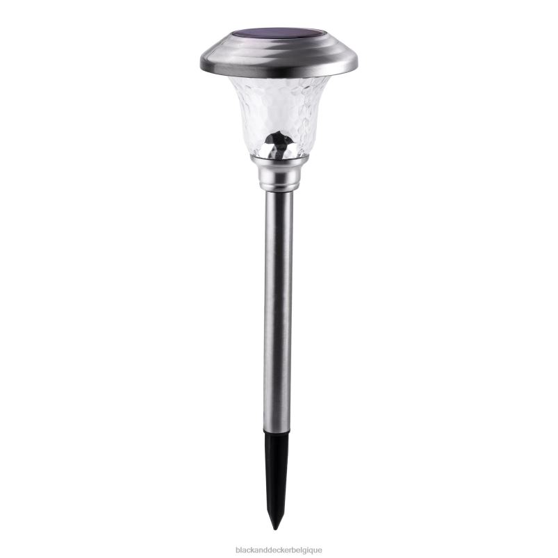 BLACK+DECKER X42D457éclairage de chemin solaire extérieur - paquet de 8 Extérieur