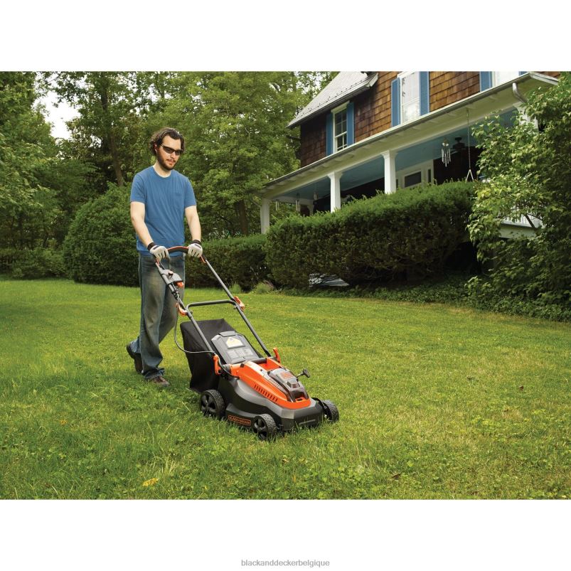 BLACK+DECKER X42D419Tondeuse à gazon sans fil 40 V max avec batterie et chargeur inclus Extérieur