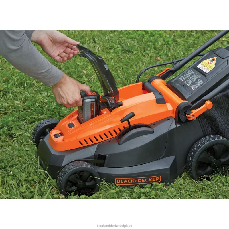 BLACK+DECKER X42D419Tondeuse à gazon sans fil 40 V max avec batterie et chargeur inclus Extérieur