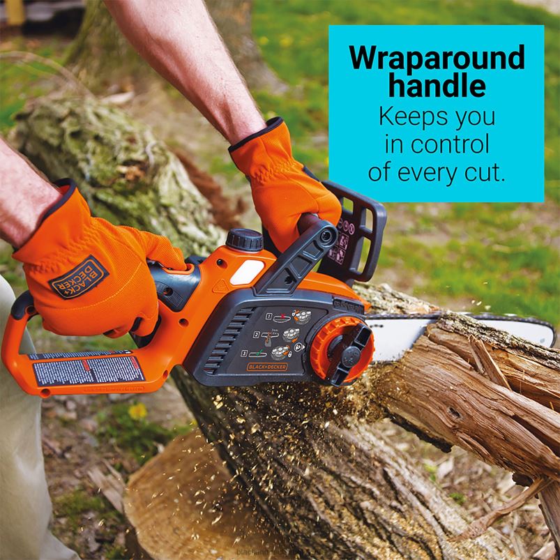 BLACK+DECKER X42D391Tronçonneuse sans fil 40 V max seulement 12 po. Extérieur