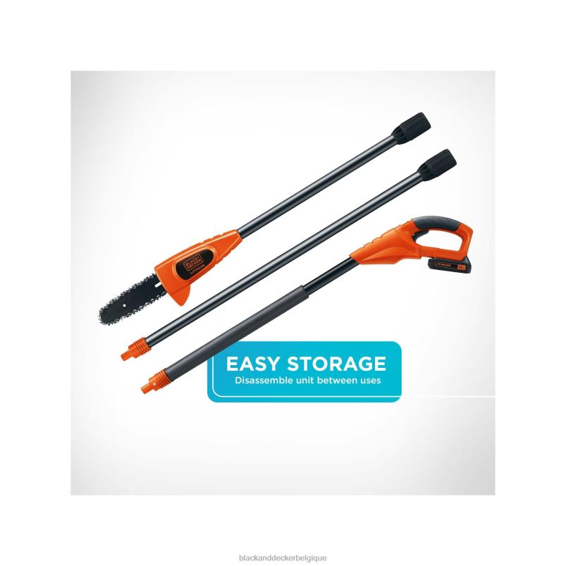 BLACK+DECKER X42D395Scie à perche 20 V max 8 pouces sans fil Extérieur