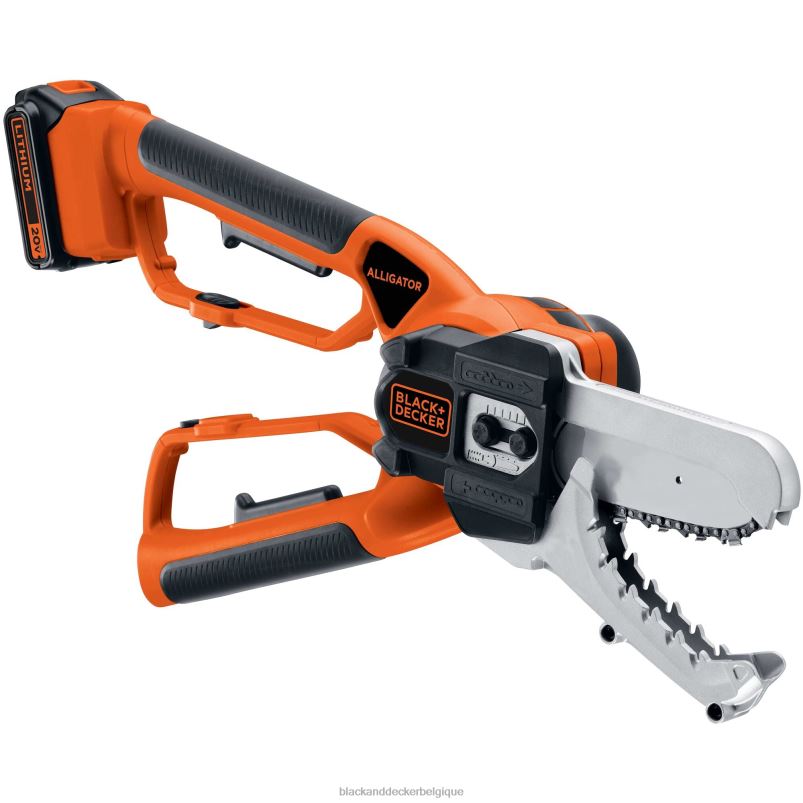BLACK+DECKER X42D404Tronçonneuse sans fil 20 V max, coupe-alligator Extérieur