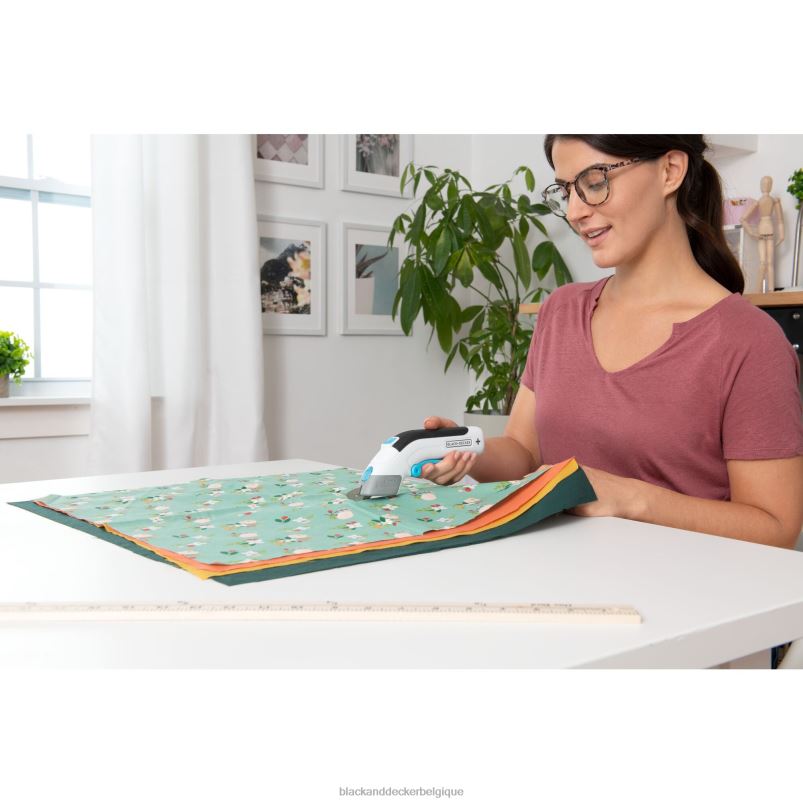 BLACK+DECKER X42D146Ciseaux électriques en tissu 4v max, sans fil et rechargeables par usb maison et style de vie