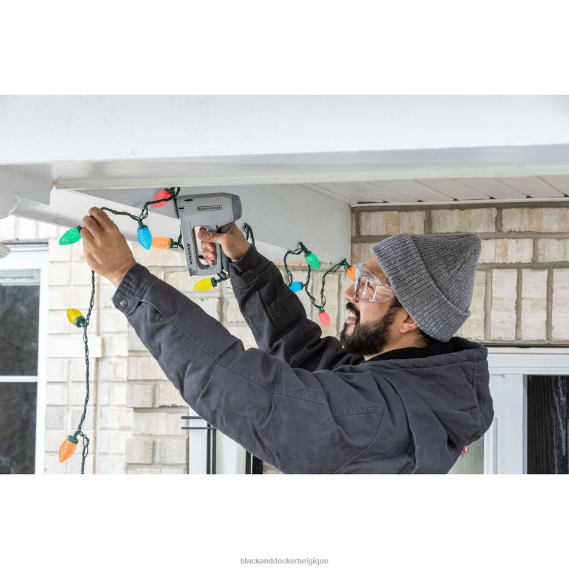 BLACK+DECKER X42D158agrafeuse robuste avec guide-fil/kit de cloueuse maison et style de vie