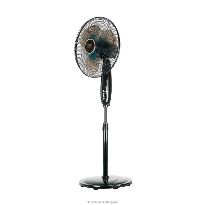 BLACK+DECKER X42D220Ventilateur sur pied à double pale de 16 po avec télécommande maison et style de vie