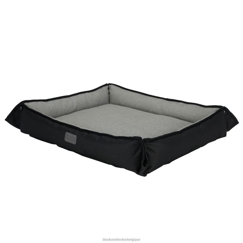 BLACK+DECKER X42D231lit pour animaux de compagnie à quatre voies pour chiens de taille moyenne 24x20x3 en noir maison et style de vie