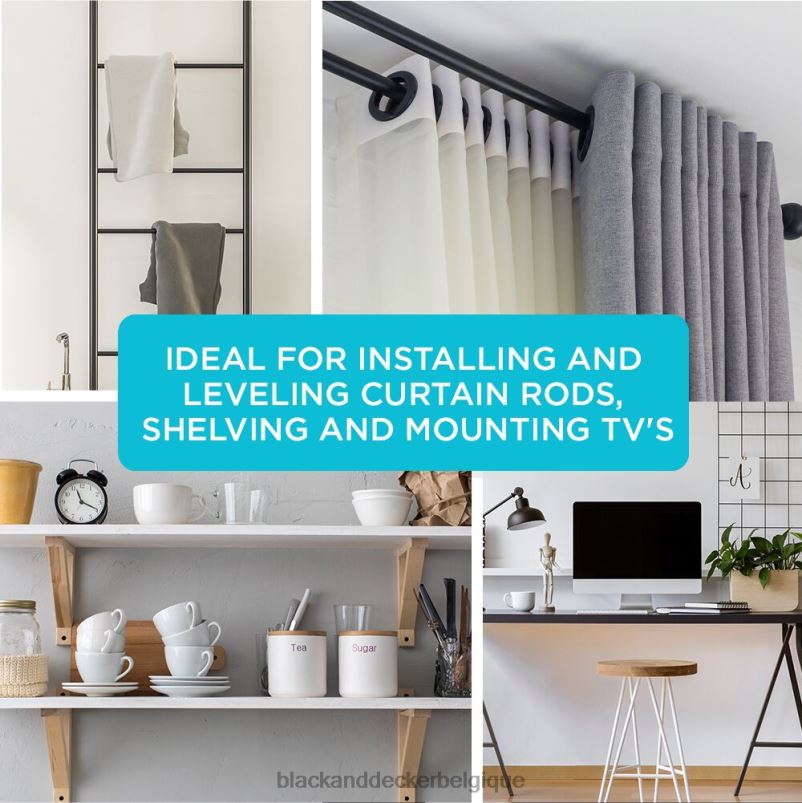 BLACK+DECKER X42D138jeu de niveaux 9 po 12 po 24 po paquet de 3 maison et style de vie