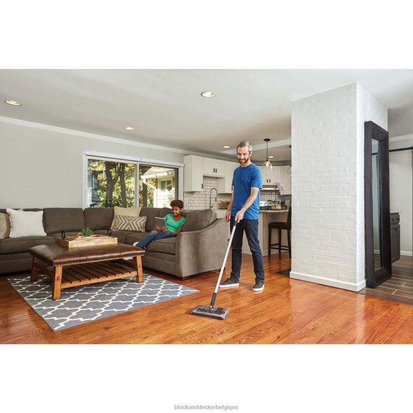 BLACK+DECKER X42D100balayeuse de sol grise nettoyage