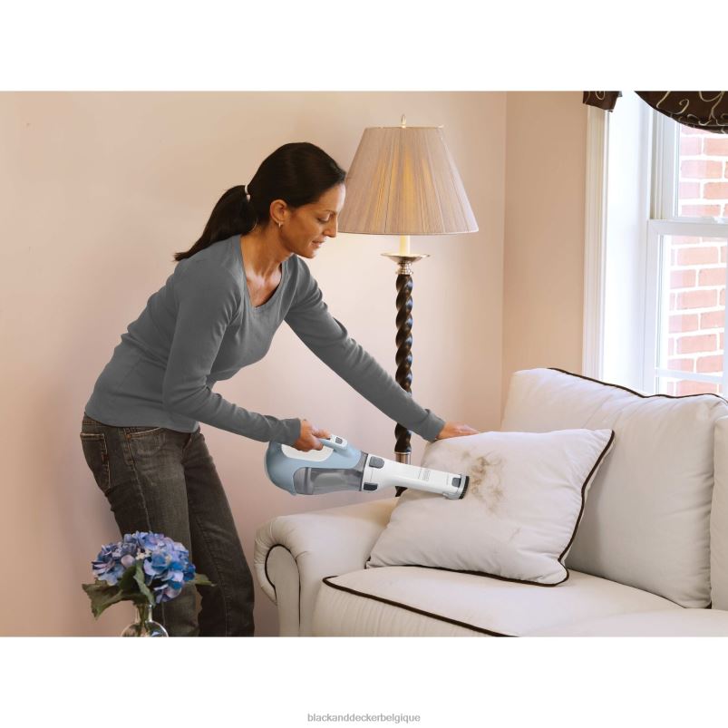 BLACK+DECKER X42D14Aspirateur à main sans fil Dustbuster 16 V Max avec chargeur, support mural et suceur plat avec brosse nettoyage