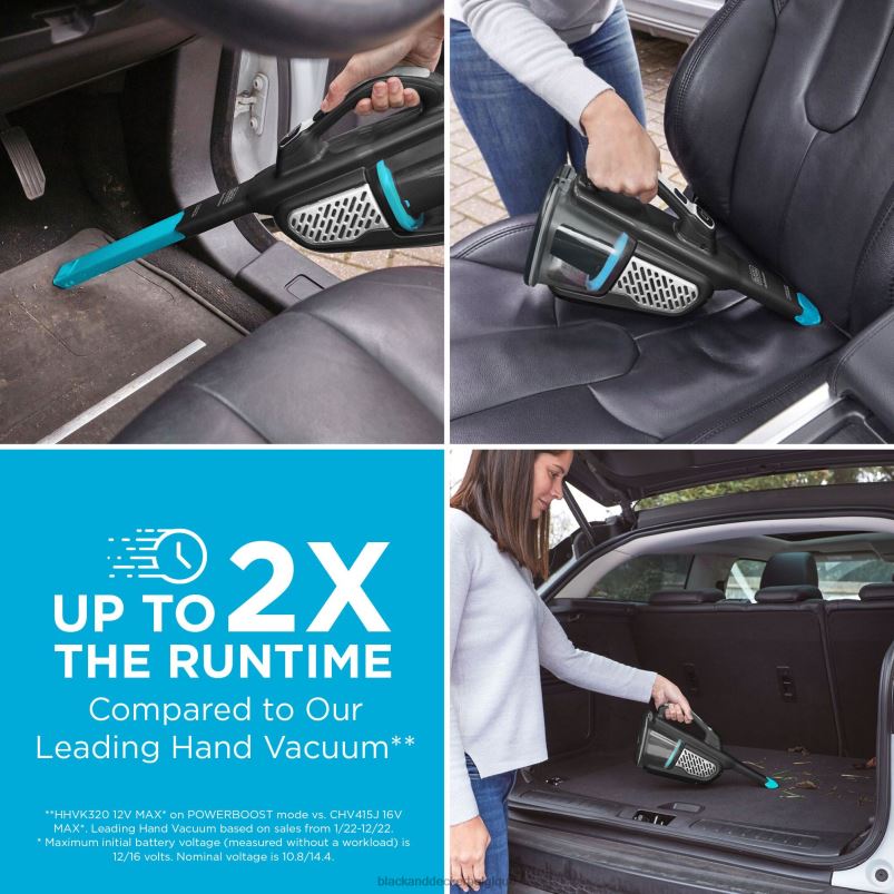 BLACK+DECKER X42D18Aspirateur à main sans fil Dustbuster Extra nettoyage