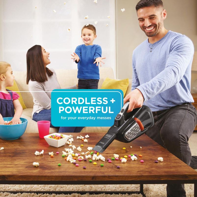 BLACK+DECKER X42D1Dustbuster aspirateur à main sans fil advancedclean noir nettoyage