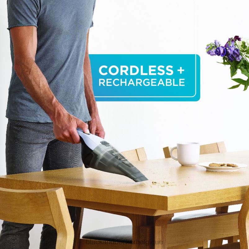 BLACK+DECKER X42D23Aspirateur à main sans fil Dustbuster avec chargeur mural nettoyage