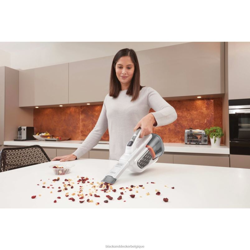 BLACK+DECKER X42D33Dustbuster aspirateur à main sans fil advancedclean blanc nettoyage