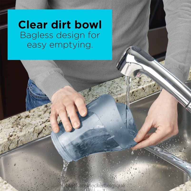 BLACK+DECKER X42D44Dustbuster aspirateur à main sans fil bleu d'encre nettoyage