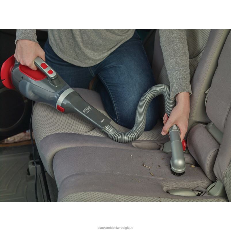 BLACK+DECKER X42D46Aspirateur à main pour voiture Dustbuster 12 V Max DC rouge nettoyage