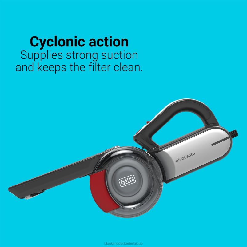 BLACK+DECKER X42D47pivot vac 12v max dc aspirateur à main pour voiture noir nettoyage