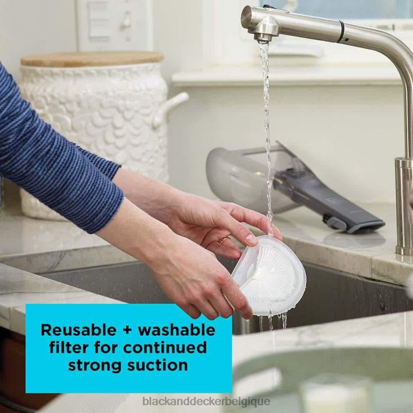 BLACK+DECKER X42D52Aspirateur à main sans fil Dustbuster AdvancedClean nettoyage