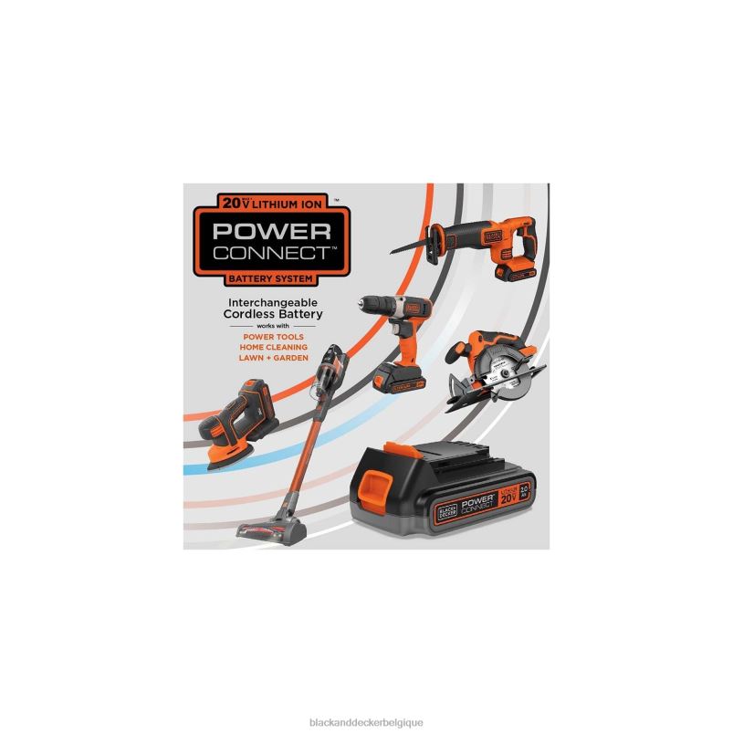 BLACK+DECKER X42D56Aspirateur à main sans fil Dustbuster 20 V Max PowerConnect (outil uniquement) nettoyage