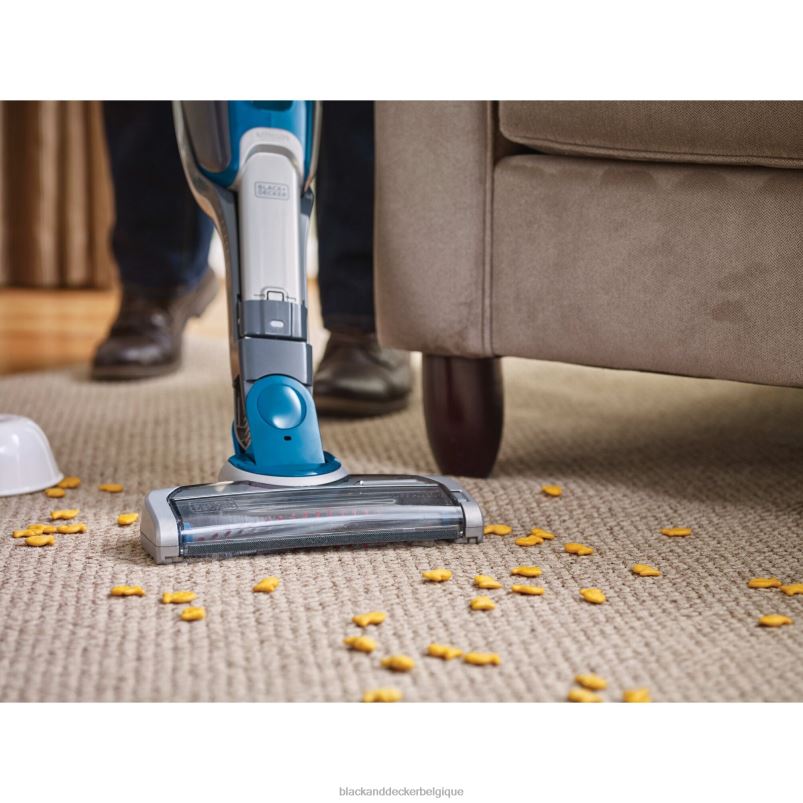 BLACK+DECKER X42D66Aspirateur balai sans fil au lithium 2 en 1 (bleu océan profond) nettoyage