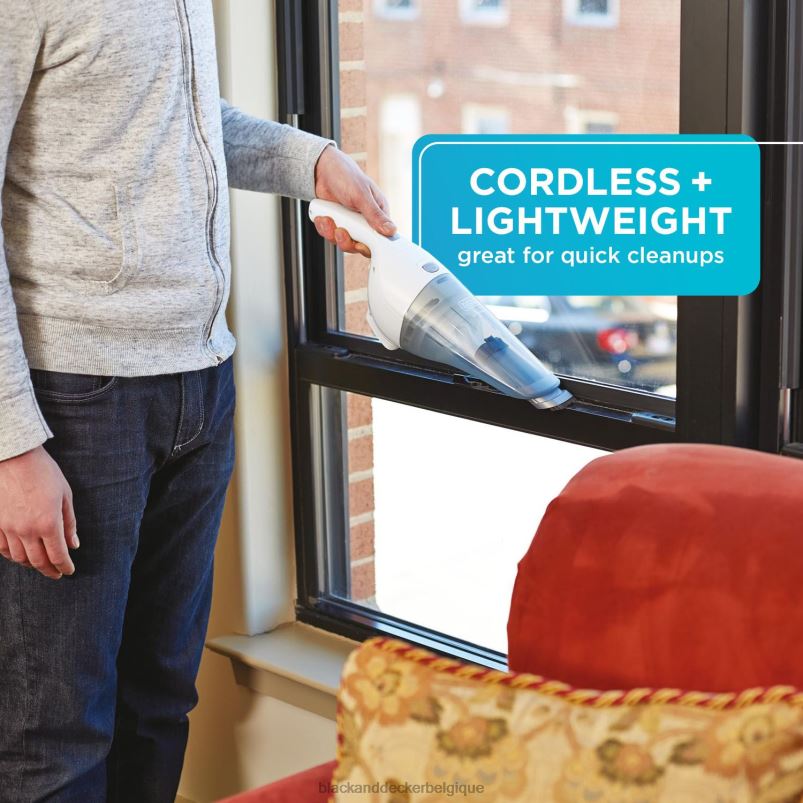 BLACK+DECKER X42D8aspirateur à main 2ah puissance blanc nettoyage