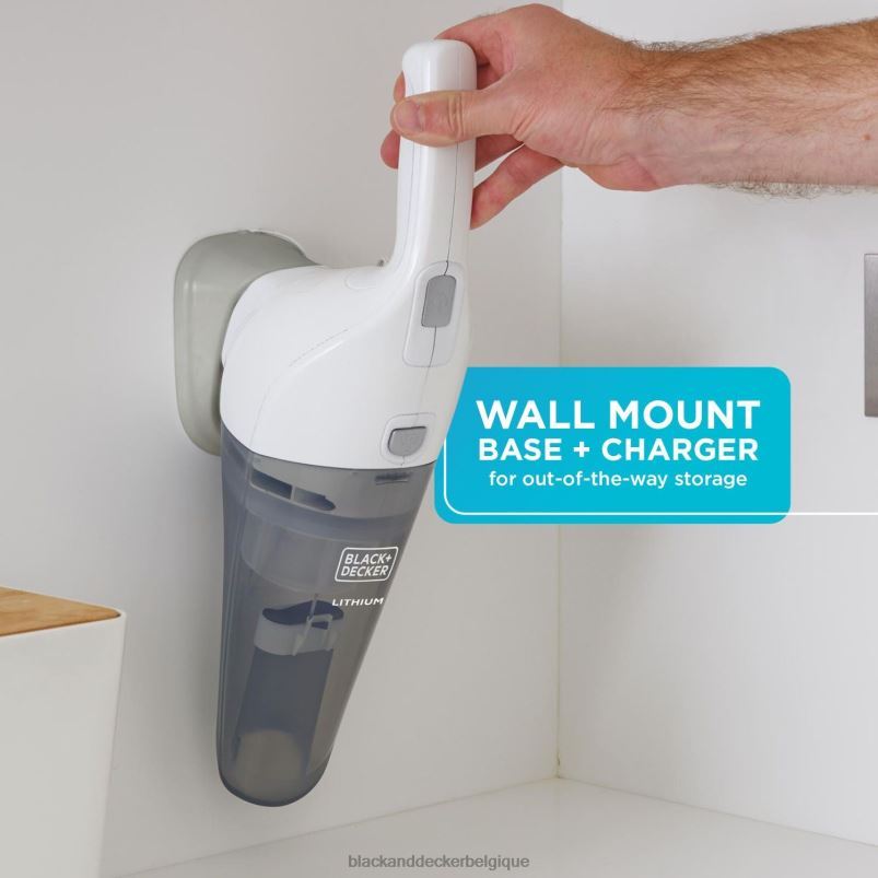 BLACK+DECKER X42D8aspirateur à main 2ah puissance blanc nettoyage