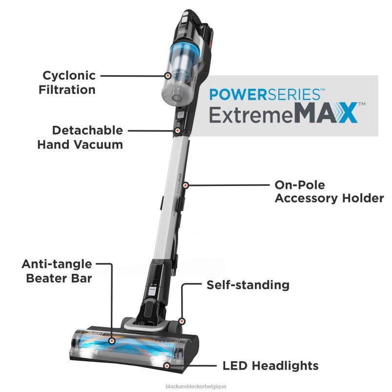 BLACK+DECKER X42D90Aspirateur-balai sans fil Powerseries Extreme Max 20 V Max nettoyage