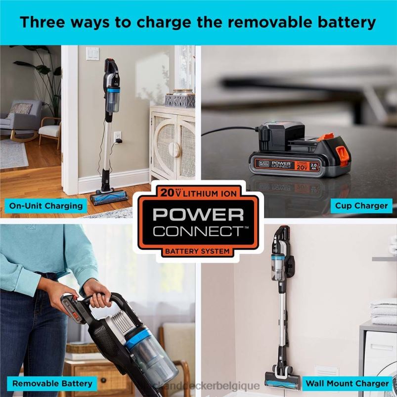 BLACK+DECKER X42D90Aspirateur-balai sans fil Powerseries Extreme Max 20 V Max nettoyage