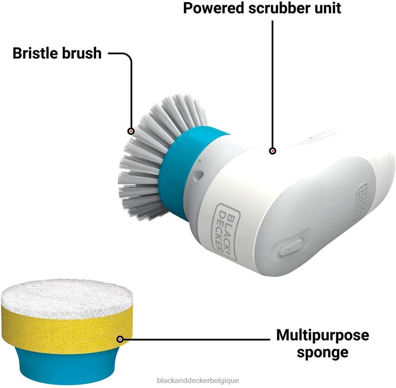 BLACK+DECKER X42D115Brosse à récurer électrique Grimebuster nettoyage