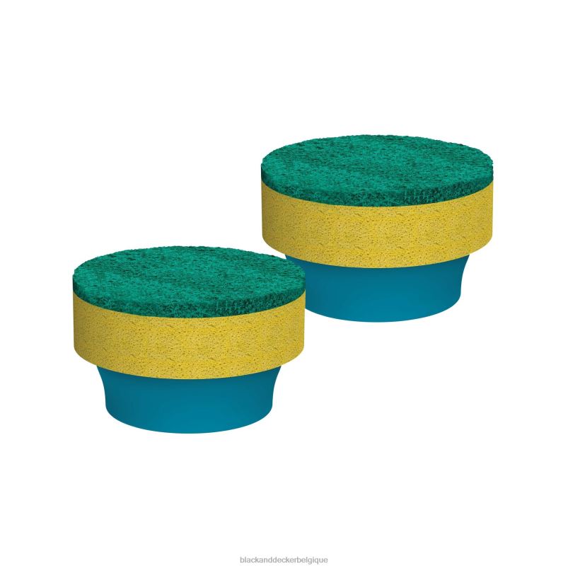 BLACK+DECKER X42D121Tampon/éponge de remplacement Grimebuster robuste nettoyage