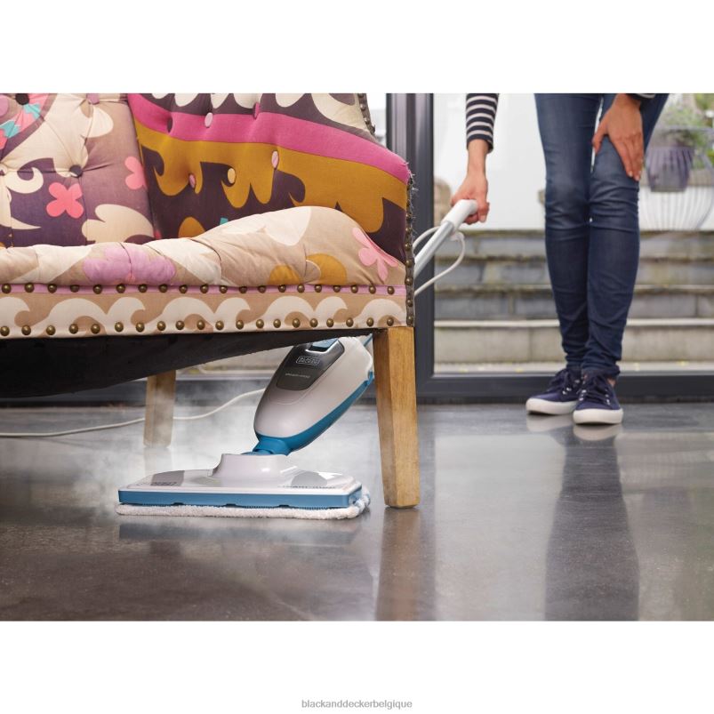 BLACK+DECKER X42D109balai à vapeur blanc nettoyage