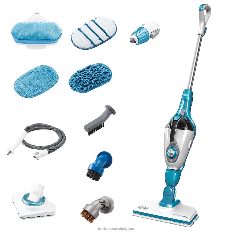 BLACK+DECKER X42D111Gant Steammop Solution complète de nettoyage à la vapeur 7 en 1 nettoyage