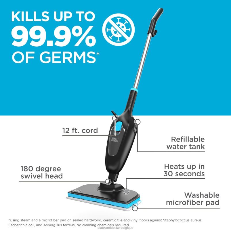 BLACK+DECKER X42D112balai à vapeur classique nettoyage