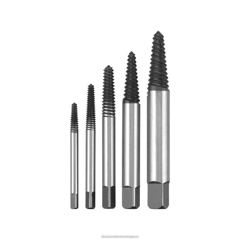 BLACK+DECKER X42D759jeu d'extracteurs de vis 5 pièces outils