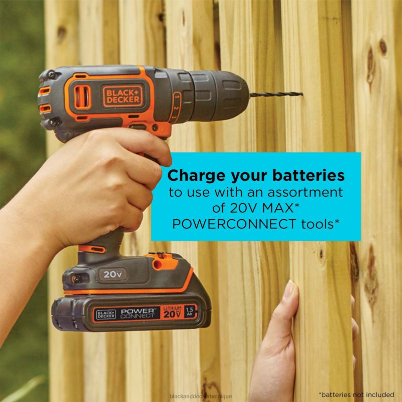 BLACK+DECKER X42D725double chargeur - outil uniquement outils