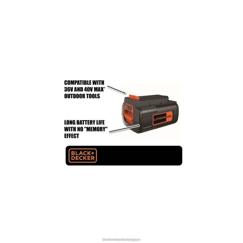 BLACK+DECKER X42D727Batterie 40 V maximum 1,5 Ah outils