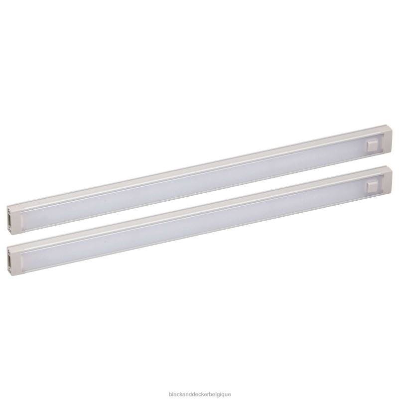 BLACK+DECKER X42D707Ensemble d'éclairage sous armoire à 2 barres LED lumière naturelle du jour 12
