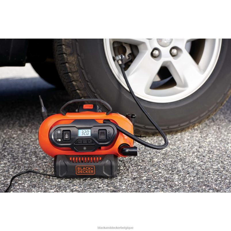 BLACK+DECKER X42D674Gonfleur de pneu sans fil 20 V max, outil électrique sans fil et filaire uniquement outils