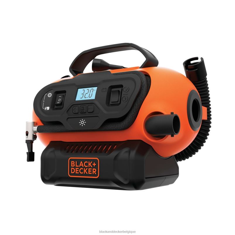 BLACK+DECKER X42D674Gonfleur de pneu sans fil 20 V max, outil électrique sans fil et filaire uniquement outils