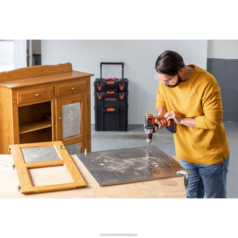 BLACK+DECKER X42D523Kit combiné de perceuse sans fil matricielle 20 V Max, 2 outils outils