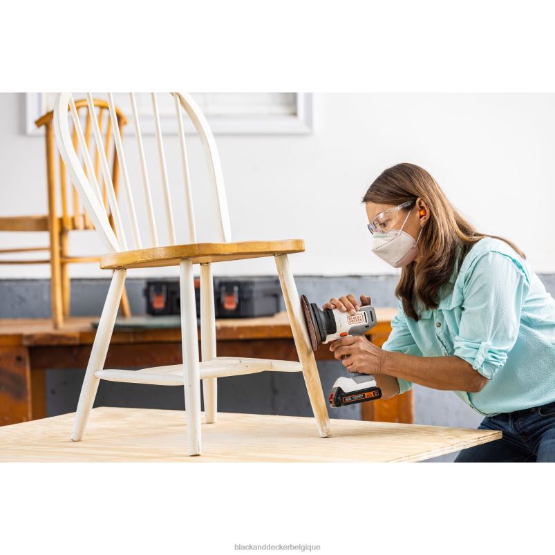 BLACK+DECKER X42D528Kit combo sans fil matriciel 20v max 6 outils blanc et orange outils