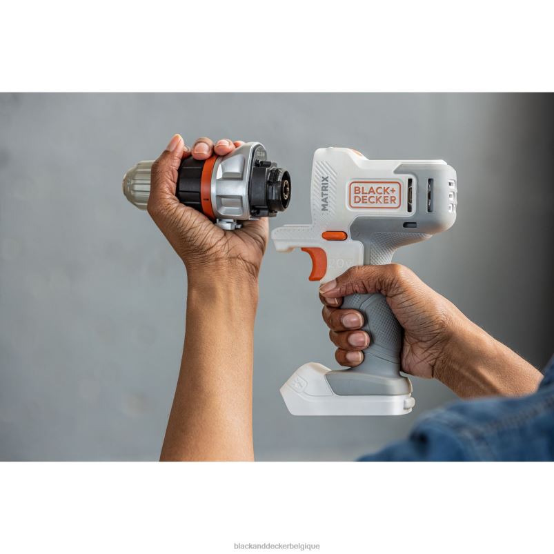 BLACK+DECKER X42D528Kit combo sans fil matriciel 20v max 6 outils blanc et orange outils
